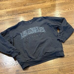 J. Galt Brandy Melville Black Los Angeles Graphic sweatshirt, one size